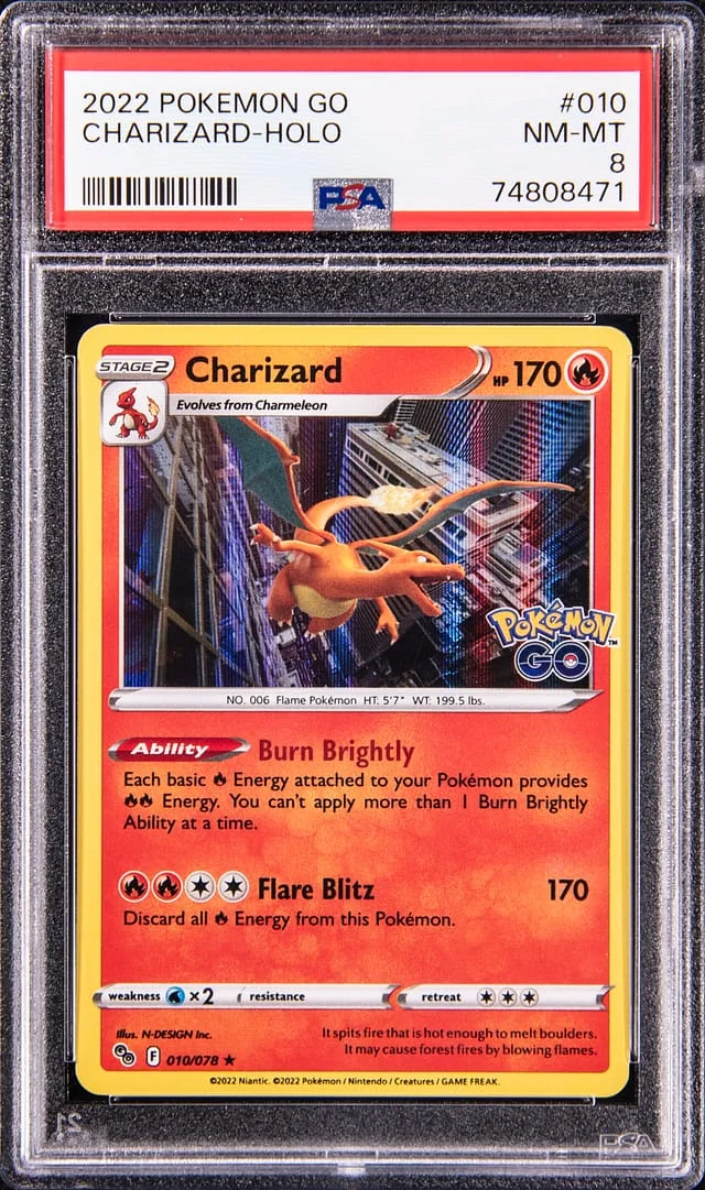 2022 Pokemon Holographic Charizard #010 card image