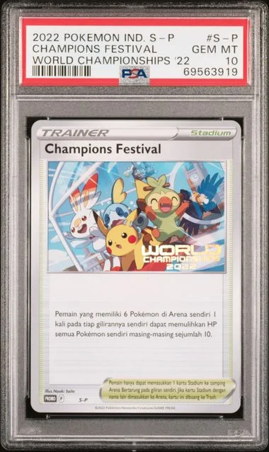 2022 Pokemon Indonesian S Promo World Championships 2022 Champions Festival #S-P card image