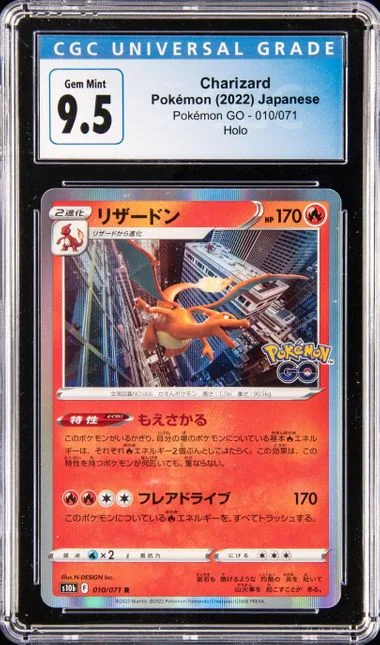 2022 Pokemon Japanese Go Holofoil Charizard #10 card image