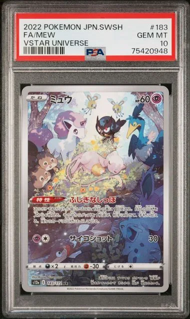 2022 Pokemon Japanese Sword and Shield VSTAR Universe Full Art Mew #183 card image