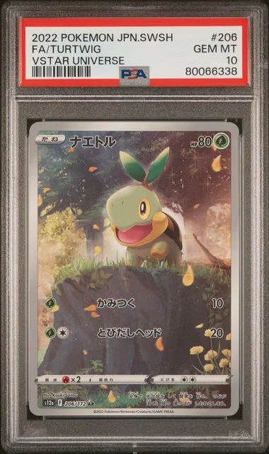 2022 Pokemon Japanese Sword & Shield Vstar Universe Full Art/Turtwig #206 card image
