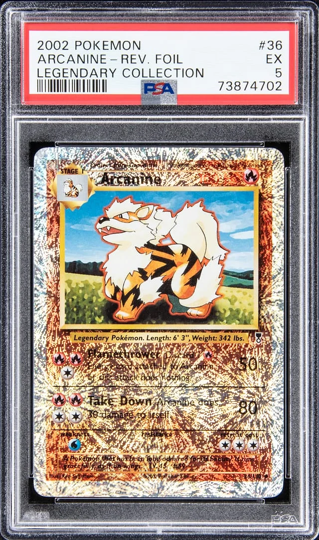 2022 Pokemon Legendary Collection Arcanine - Reverse #36 card image