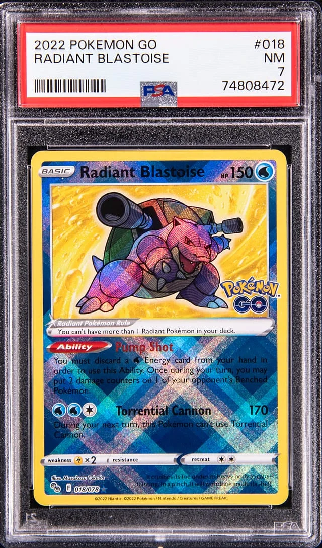 2022 Pokemon Pokemon Go Radiant Blastoise #018 card image