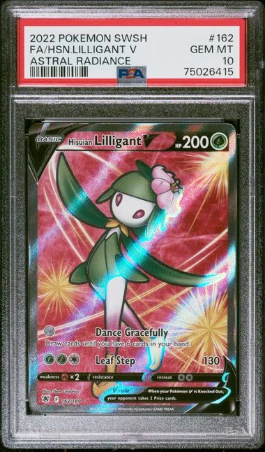 2022 Pokemon Sword and Shield Astral Radiance Full Art Hisuian Lilligant V #162 card image