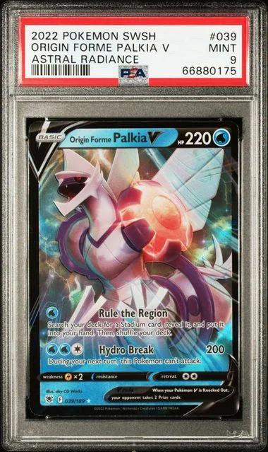 2022 Pokemon Sword and Shield Astral Radiance Origin Forme Palkia V #039 card image