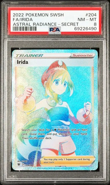 2022 Pokemon Sword and Shield Astral Radiance Secret Full Art Irida #204 card image