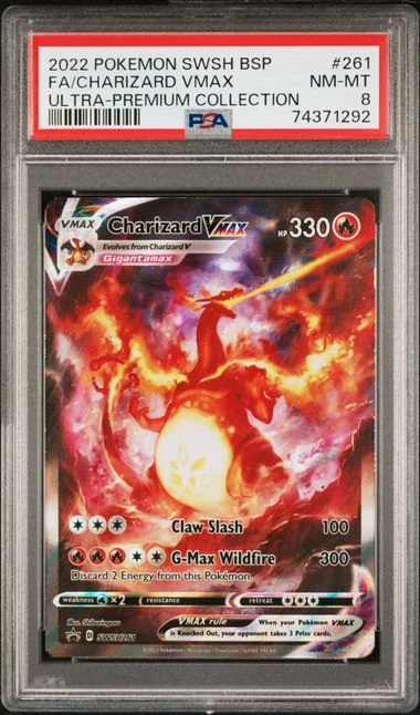 2022 Pokemon Sword And Shield Black Star Promo Ultra Premium Collection Full Art Charizard VMAX #261 card image