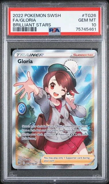 2022 Pokemon Sword And Shield Brilliant Stars Full Art Gloria #TG26 card image