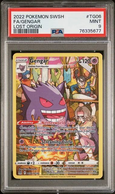 2022 Pokemon Sword and Shield Lost Origin Full Art/Gengar #TG06 card image