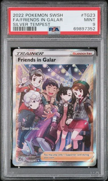 2022 Pokemon Sword and Shield Silver Tempest Full Art Friends In Galar #TG23 card image