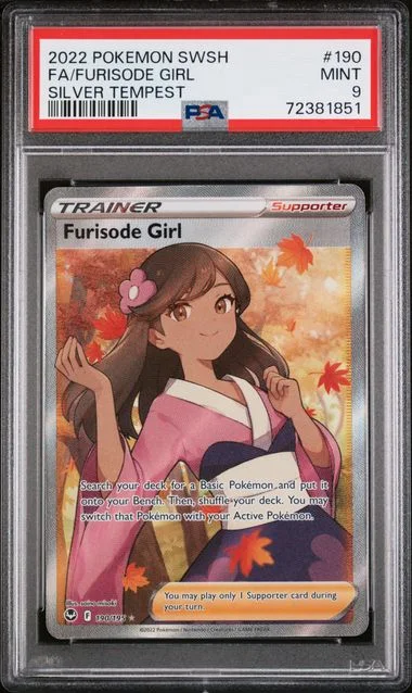 2022 Pokemon Sword And Shield Silver Tempest Full Art/Furisode Girl #190 card image