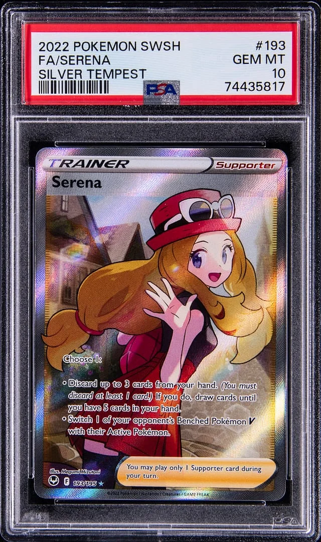 2022 Pokemon Sword and Shield Silver Tempest Full Art/Serena #193 card image