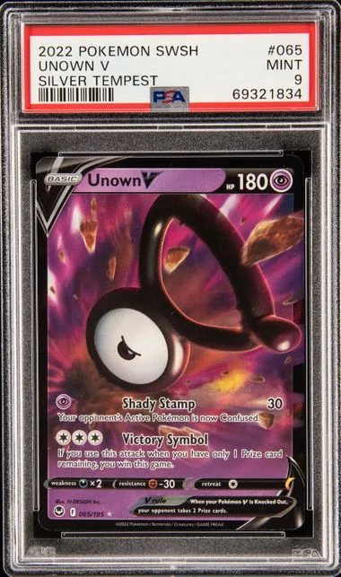 2022 Pokemon Sword and Shield Silver Tempest Unown V #065 card image