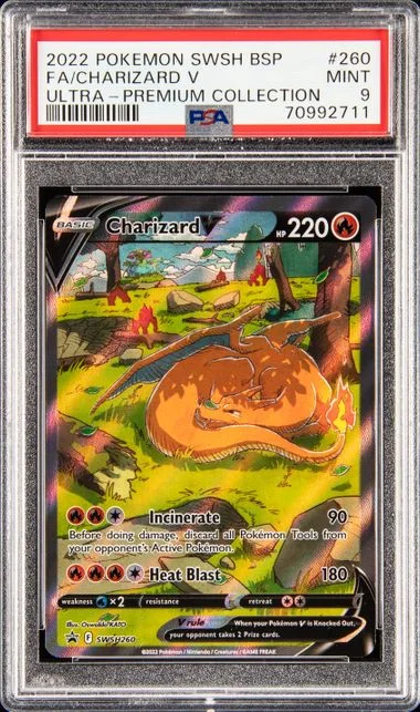 2022 Pokemon Sword & Sheild Black Star Promo Sword & Shield Ultra-Premium Collection Full Art/Charizard V #260 card image