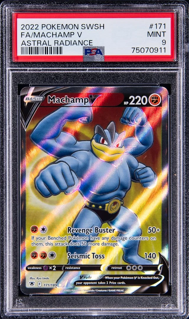 2022 Pokemon Sword & Shield Astral Radiance Full Art/Machamp V #171 card image