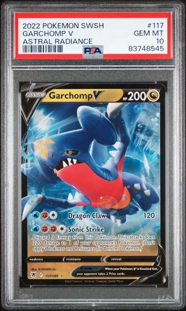 2022 Pokemon Sword & Shield Astral Radiance Garchomp V #117 card image