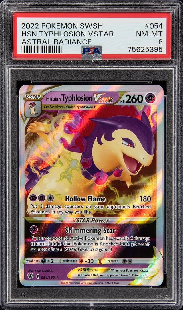 2022 Pokemon Sword & Shield Astral Radiance Hisuian Typhlosion VSTAR #054 card image