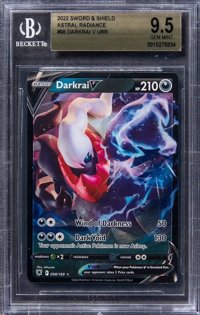 2022 Pokemon Sword & Shield Astral Radiance Ultra Rare Holofoil Drakrai V #98 card image