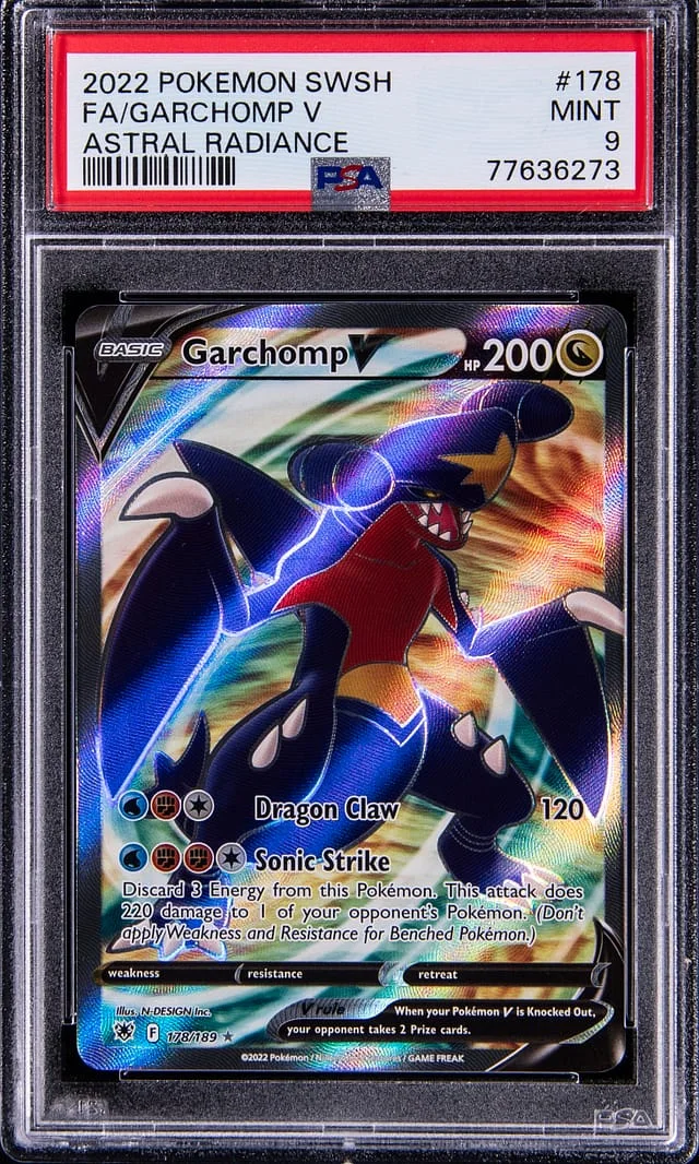 2022 Pokemon Sword & Shield Astrial Radiance Full Art Garchomp V #178 card image