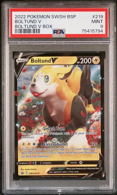 2022 Pokemon Sword & Shield Black Star Promo Boltund V Box Boltund V #219 card image