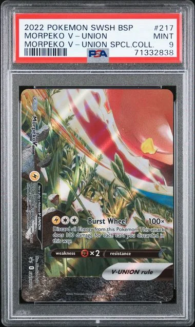 2022 Pokemon Sword & Shield Black Star Promo Morpeko V-Union Special Collection Morpeko V-Union #217 card image