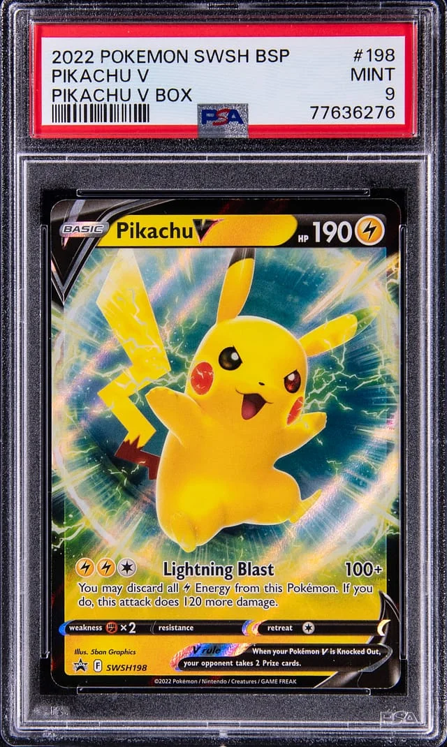 2022 Pokemon Sword & Shield BSP Pikachu V #198 card image