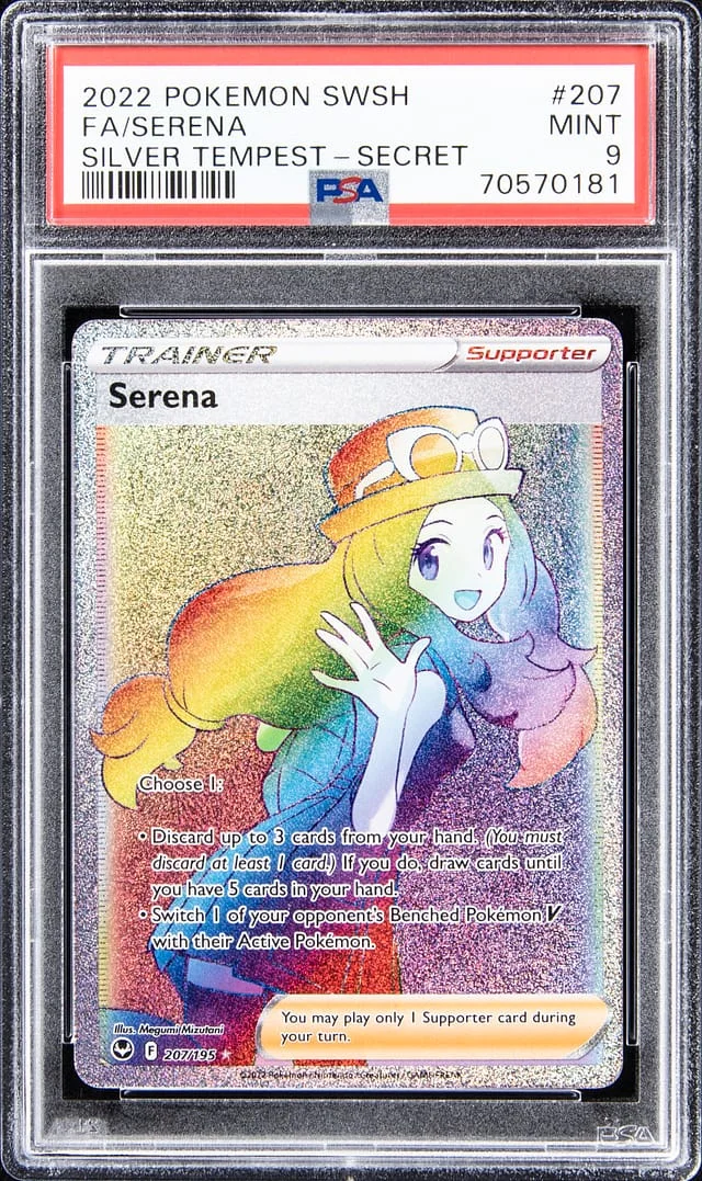 2022 Pokemon Sword & Shield Full Art Secret Rare Rainbow Holofoil Serena #207 card image