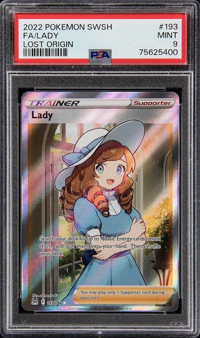 2022 Pokemon Sword & Shield Lost Origin Full Art Lady #193 card image