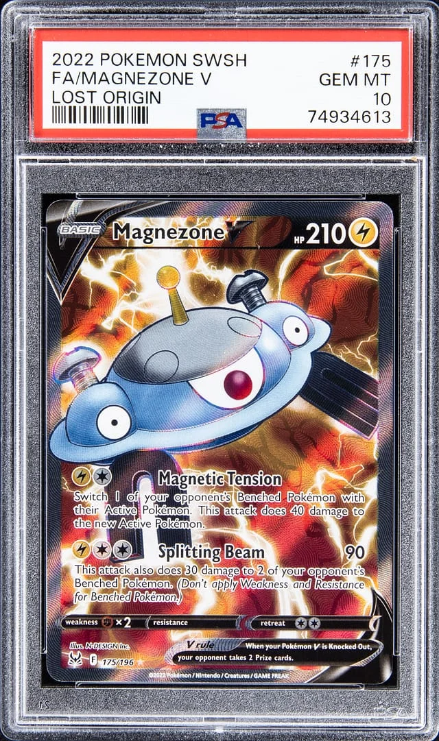 2022 Pokemon Sword & Shield Lost Origin Full Art Magnezone V #175 card image