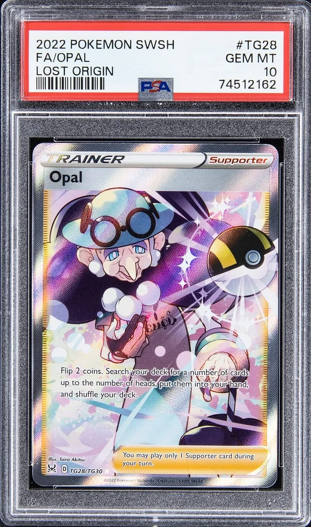 2022 Pokemon Sword & Shield Lost Origin Full Art Opal #TG28 card image