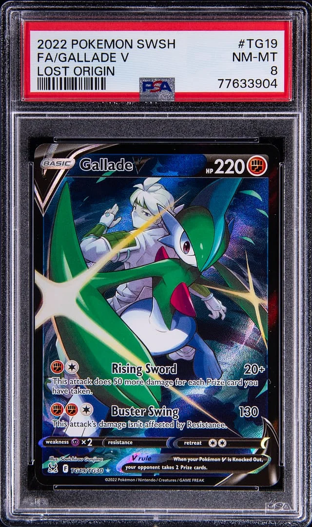 2022 Pokemon Sword & Shield Lost Origin Full Art/Gallade V #TG19 card image