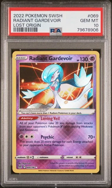 2022 Pokemon Sword & Shield Lost Origin Radiant Gardevoir #069 card image
