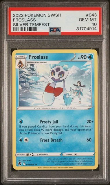 2022 Pokemon Sword & Shield Silver Tempest Froslass #043 card image
