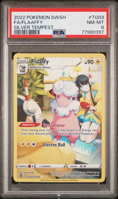 2022 Pokemon Sword & Shield Silver Tempest Full Art/Flaaffy #Tg03 card image