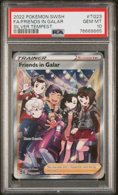 2022 Pokemon Sword & Shield Silver Tempest Full Art/Friends In Galar #Tg23 card image