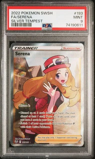 2022 Pokemon Sword & Shield Silver Tempest Full Art/Serena #193 card image