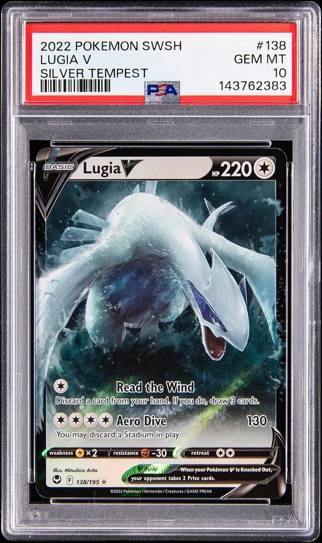 2022 Pokemon Sword & Shield Silver Tempest Lugia V #138 card image