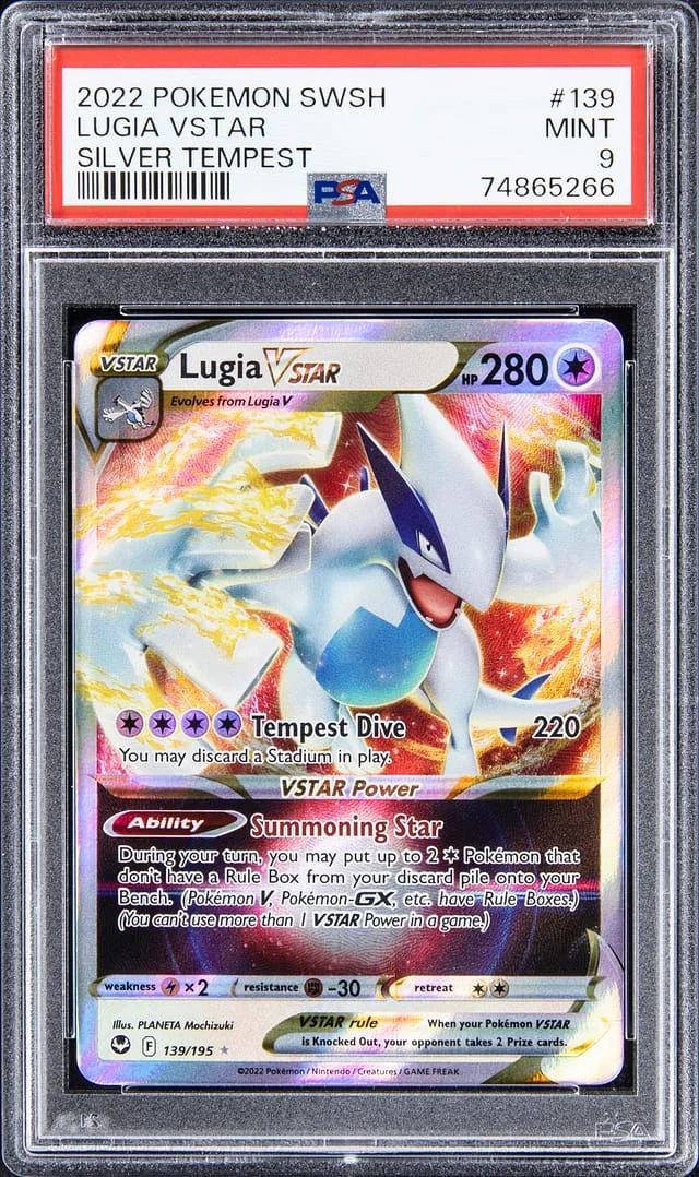 2022 Pokemon Sword & Shield Silver Tempest Lugia VSTAR #139 card image