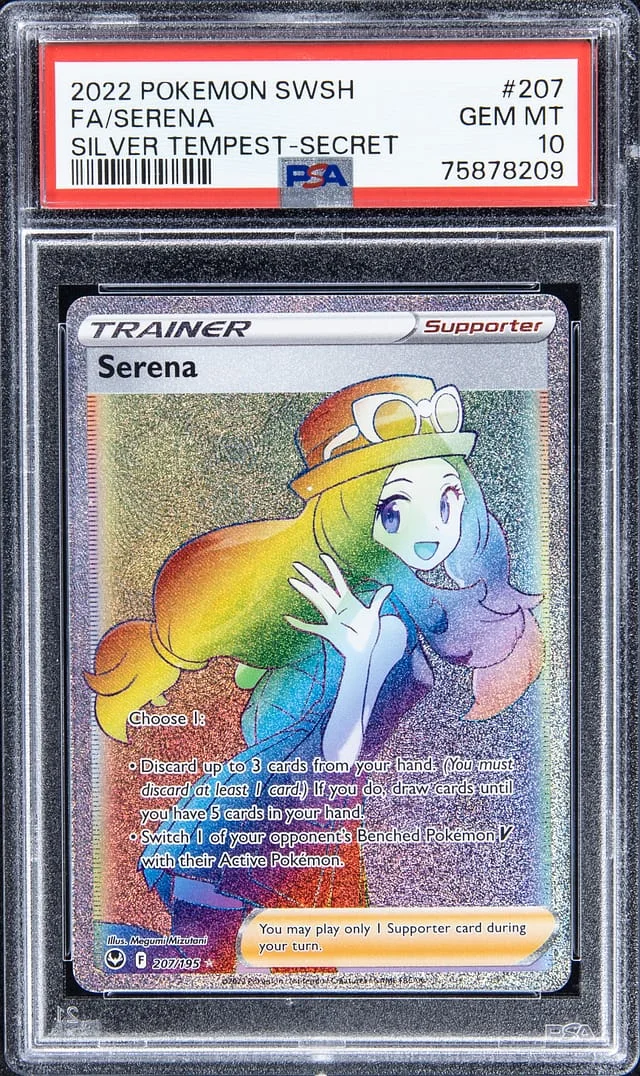2022 Pokemon Sword & Shield Silver Tempest Secret Rare Full Art Serena #207 card image