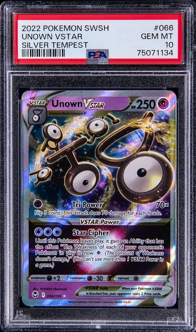 2022 Pokemon Sword & Shield Silver Tempest Unown VSTAR #066 card image