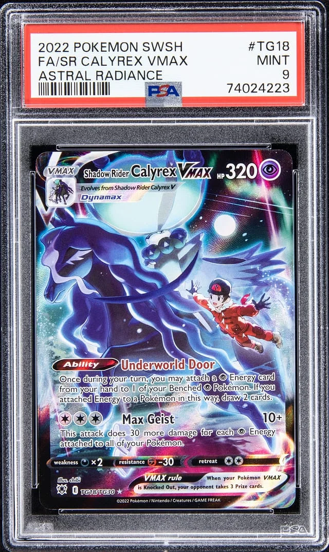2022 Pokemon Swsh Astral Radiance Calyrex VMAX #TG18 card image
