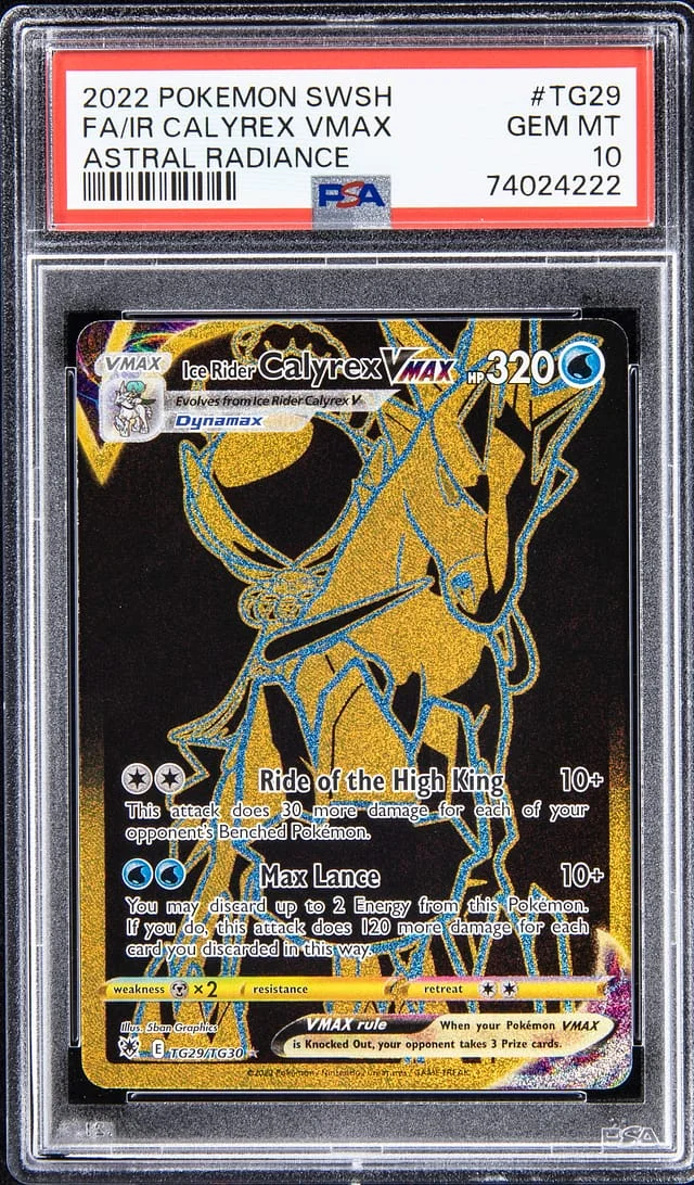 2022 Pokemon Swsh Astral Radiance Calyrex VMAX #TG29 card image