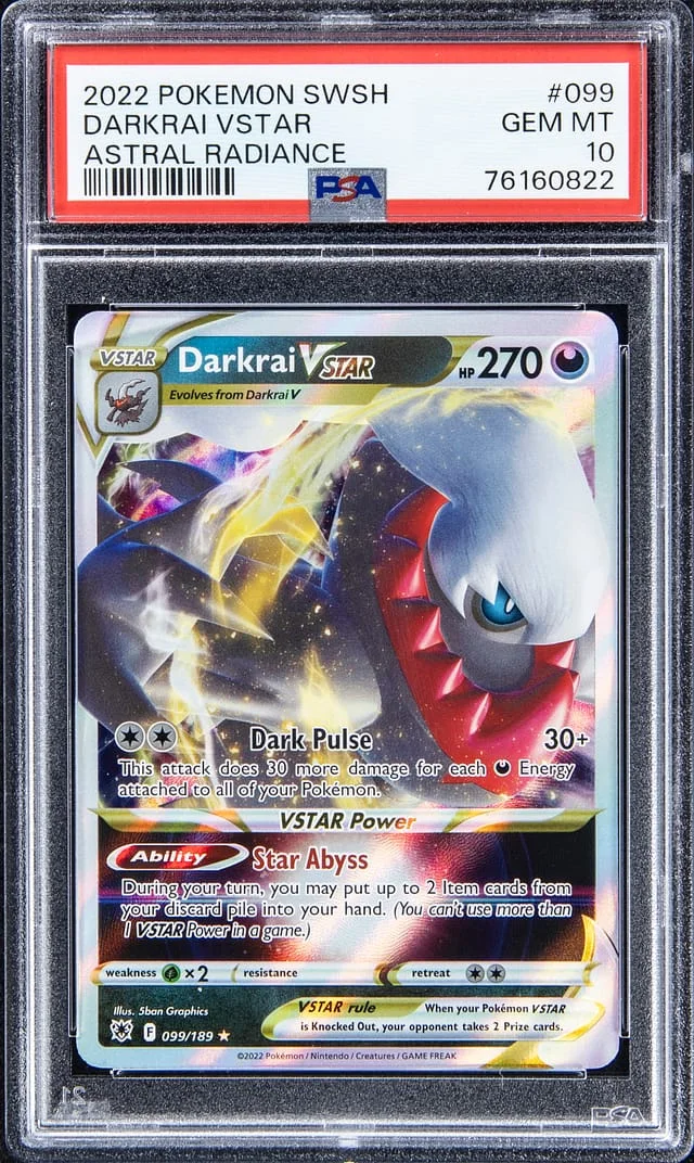 2022 Pokemon Swsh Astral Radiance Darkrai VStar #099 card image