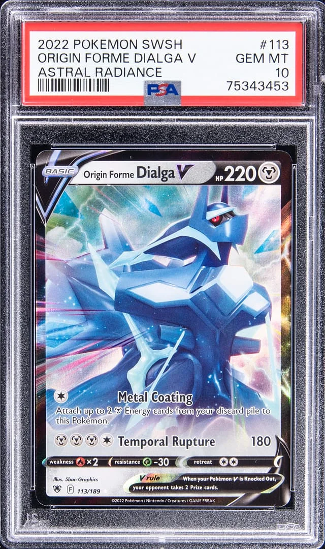 2022 Pokemon Swsh Astral Radiance Origin Forme Dialga V #113 card image