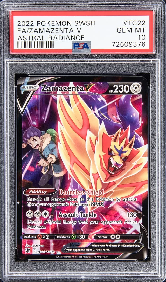 2022 Pokemon Swsh Astral Radiance Zamazenta V #TG22 card image