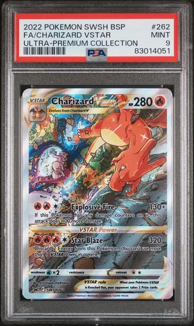 2022 Pokemon Swsh Black Star Promo Sword & Shield Ultra-Premium Collection-Charizard Full Art/Charizard Vstar #262 card image