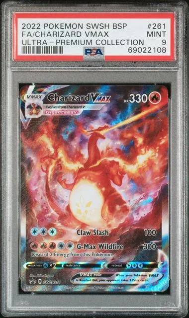 2022 Pokemon SWSH Black Star Promo Ultra-Premium Collection Full Art VMAX #261Charizard card image