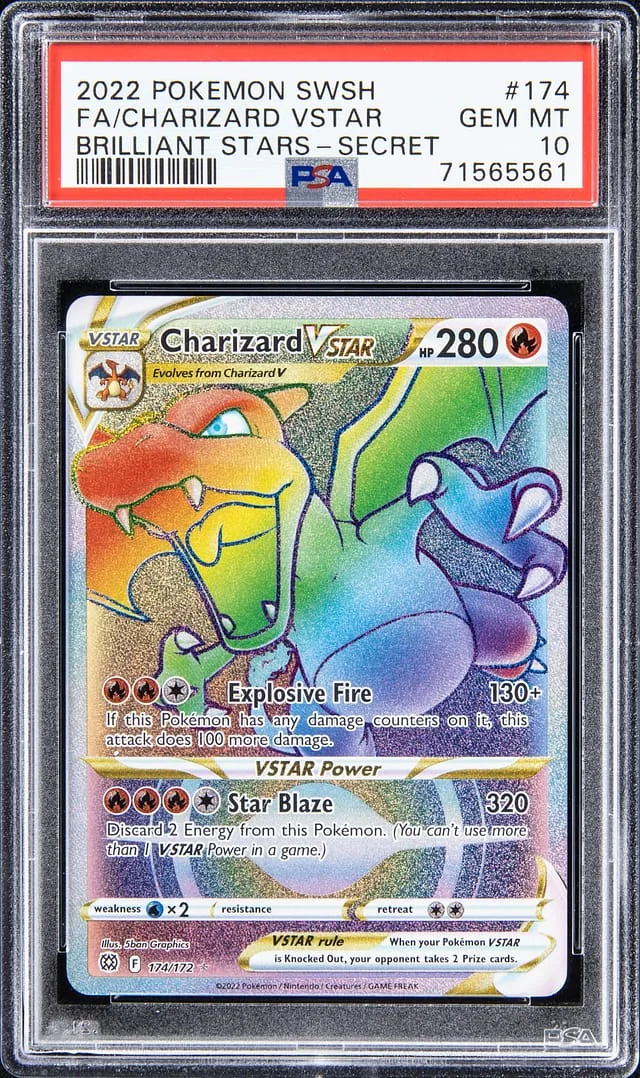 2022 Pokemon Swsh Brilliant Stars - Secret Charizard VStar #174 card image