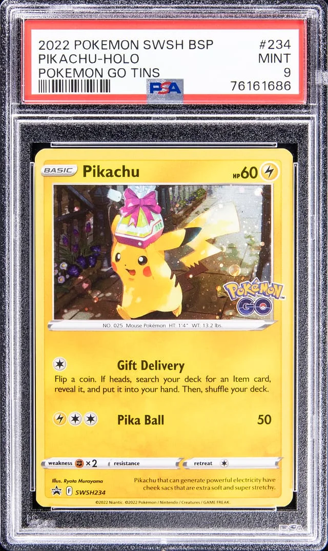 2022 Pokemon Swsh BSP Holofoil - Pokemon Go Tins Pikachu #234 card image