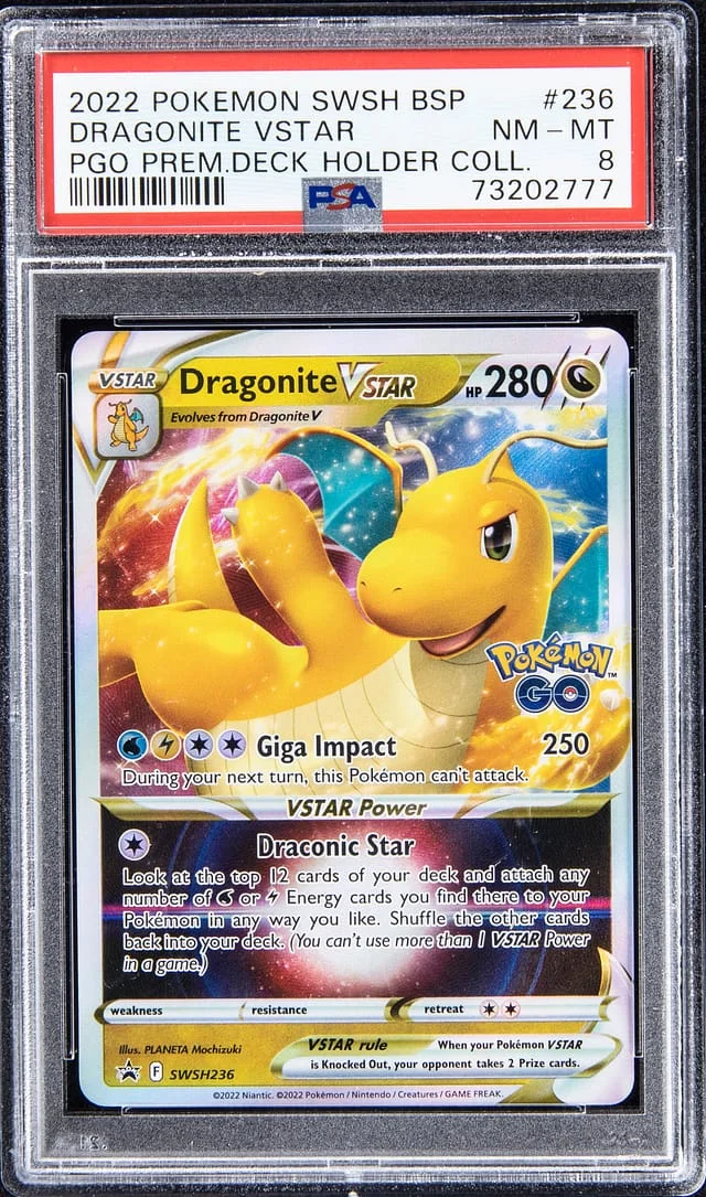 2022 Pokemon Swsh BSP PGO Prem. Deck Holder Coll Dragonite VStar #236 card image